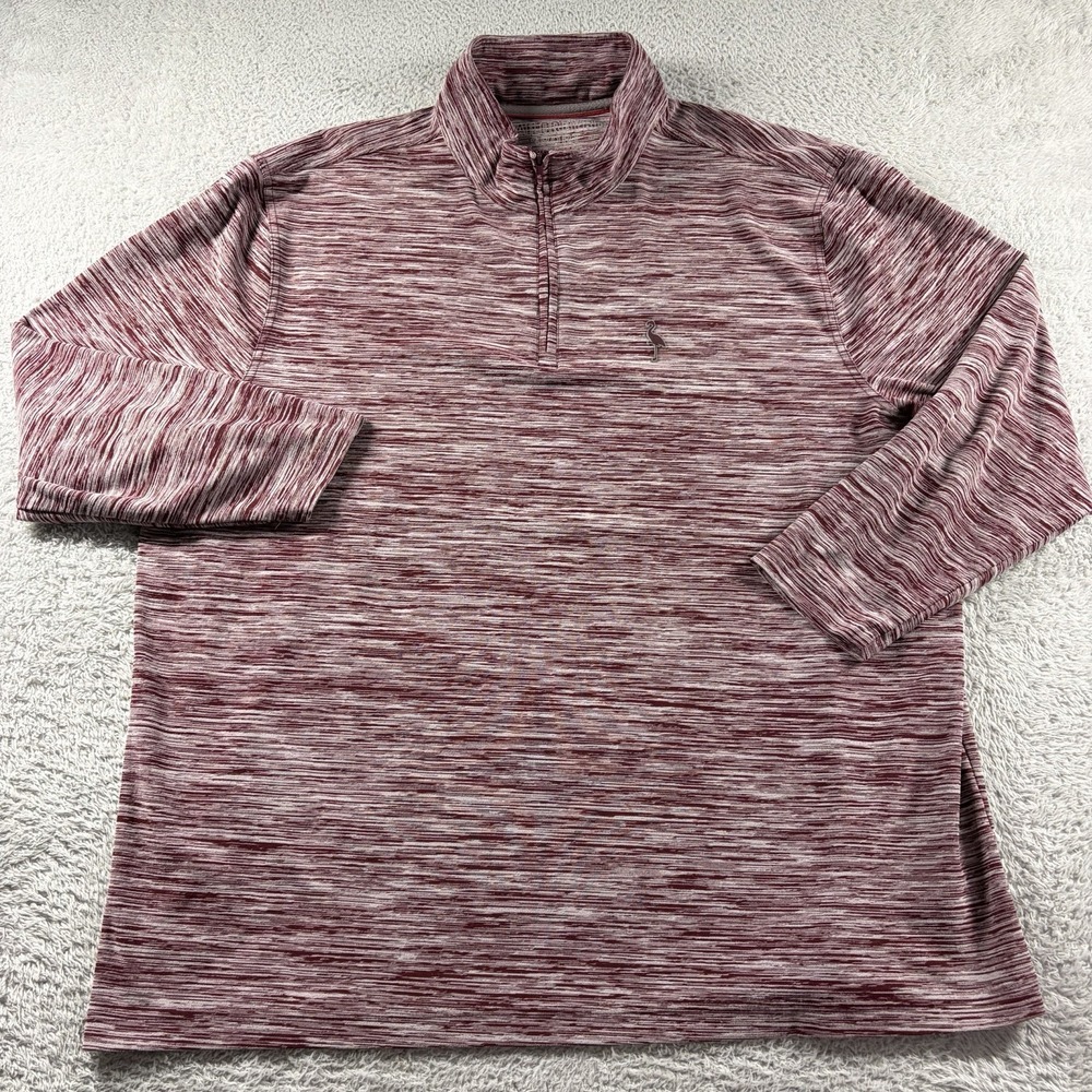Tailorbyrd‎ Sport Quarter Zip Performance Sweater Mens XXL Heather Plum